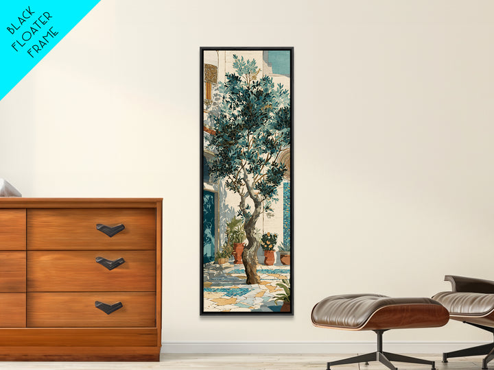Olive Grove Path Canvas Print, Italian Villa Art, Gallery Decor, Living Room Decor, Fine Art, Villa, Minimalist Decor, IVA-1x3-39