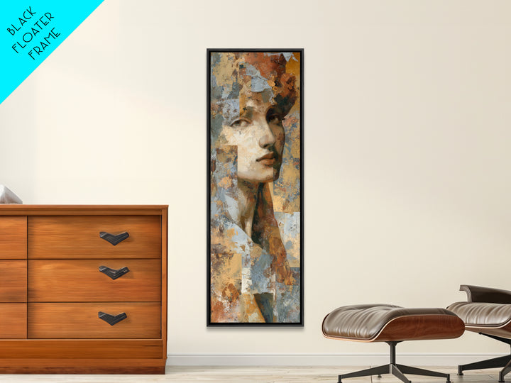 Renaissance Inspired Portrait with Modern Softness Canvas Print, Italian Villa Art, Living Room Decor, Fine Art, Villa, IVA-1x3-6