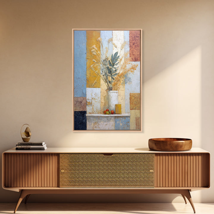 Pasta Herbs and Tomatoes Still Life Framed Canvas Print, Italian Villa Art, Printable Art, Living Room Decor, Fine Art, Villa, IVA-2x3-3