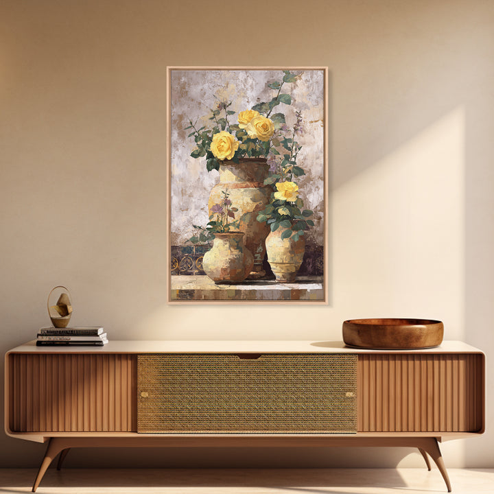 Italian Villa Garden Urn Canvas Print, Italian Villa Art, Art Print, Living Room Decor, Fine Art, Villa, Printable Art, IVA-2x3-62