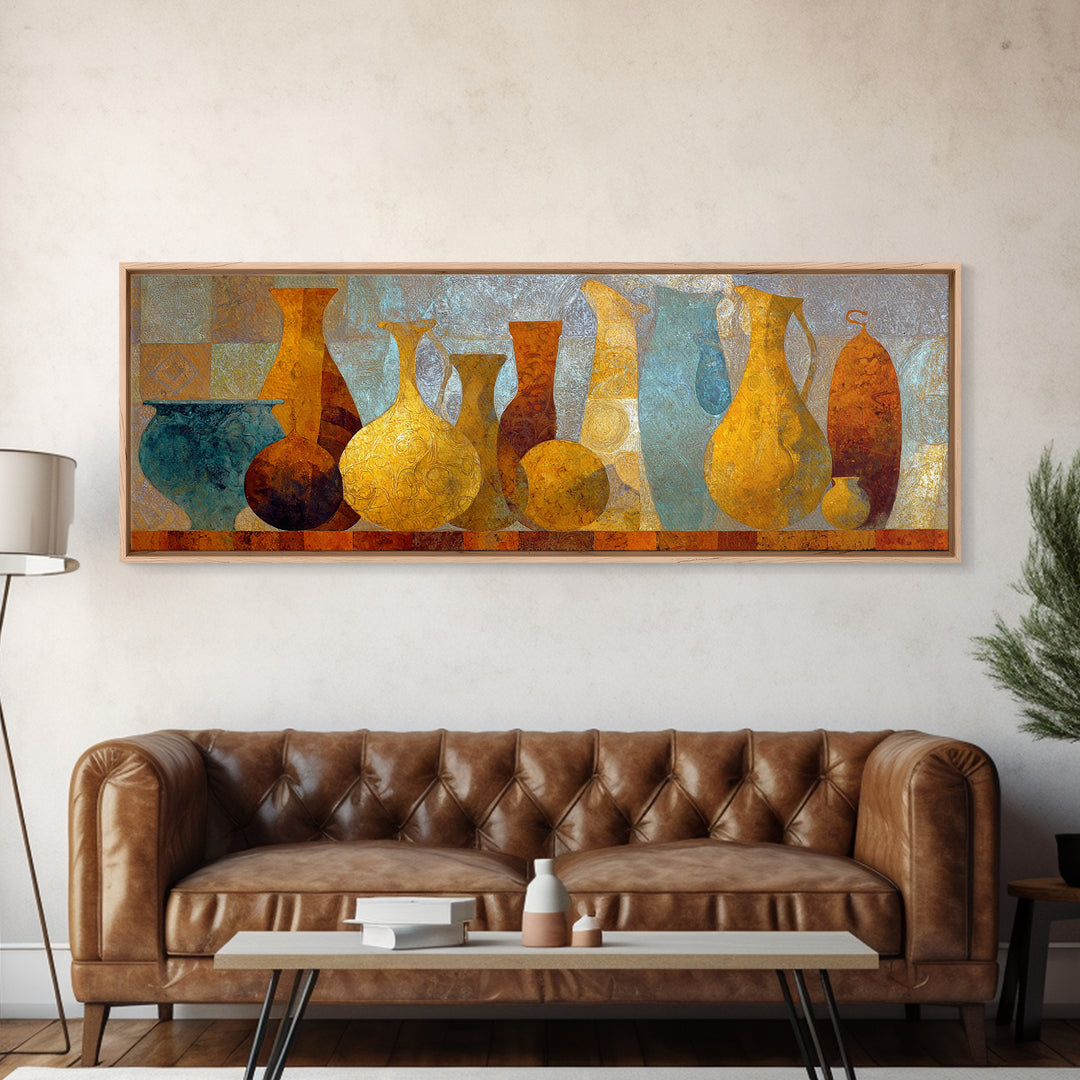 Venetian Canal Reflection Without City Crowd Canvas Print, Italian Villa Art, Gallery Wall Set, Living Room Decor, Villa, IVA-3x1-12