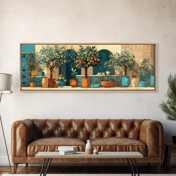 Pasta Herbs and Tomatoes Still Life Canvas Print, Italian Villa Art, Wall Decor, Living Room Decor, Fine Art, Villa, IVA-3x1-35