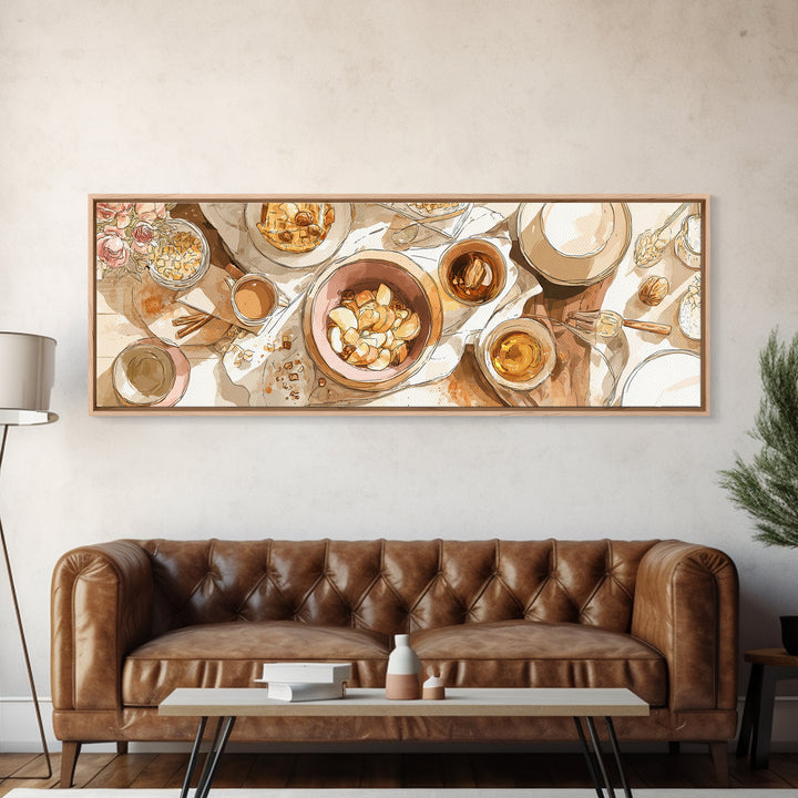 Apple Pie Cooling Canvas Print, Kitchen Art, Art Print, Kitchen Decor, Fine Art, Kitchen, Art Prints, Digital Art, KIT-3x1-48