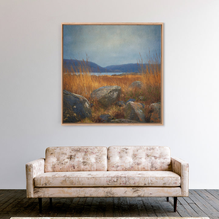 Rocky Scottish Highland Canvas Print, Landscape Art, Gallery Decor, Living Room Decor, Fine Art, Horizon, Wall Art, Home Decor, LAN-1x1-17