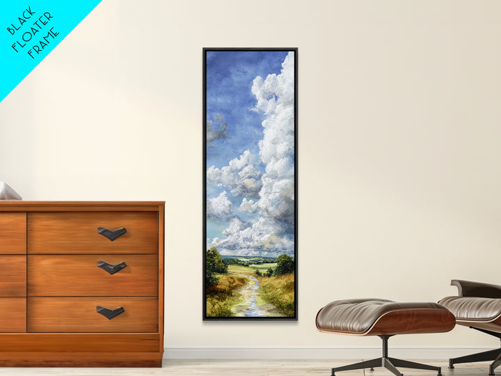 Old Country Road Canvas Print, Landscape Art, Art Prints, Living Room Decor, Horizon, Abstract Wall Art, Boho Wall Art, LAN-1x3-32