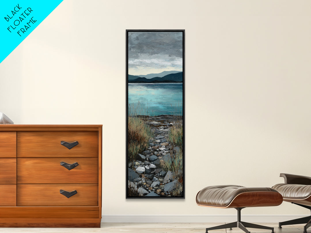 Rocky Scottish Highland Canvas Print, Landscape Art, Fine Art Print, Living Room Decor, Fine Art, Horizon, Digital Prints, LAN-1x3-5