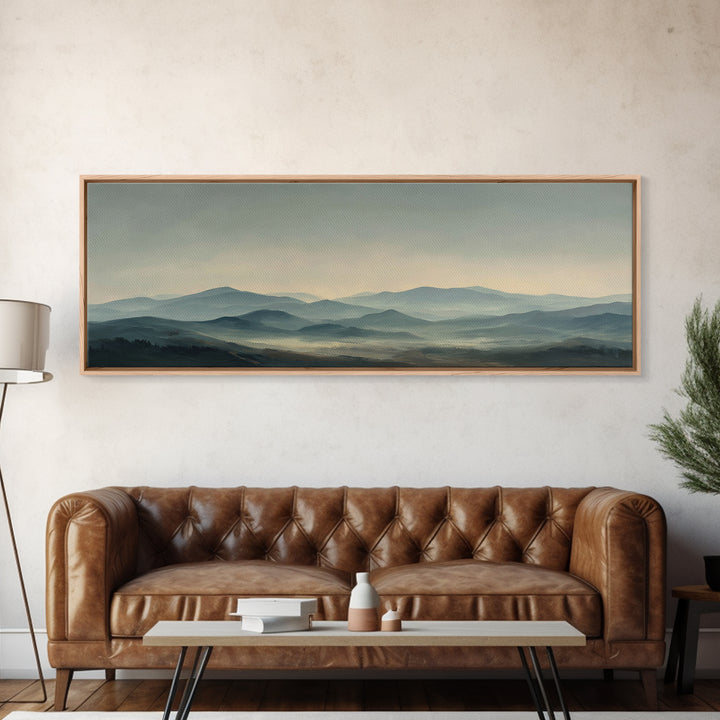 Rocky Scottish Highland Framed Canvas Print, Landscape Art, Set of 3 Prints, Living Room Decor, Fine Art, Horizon, LAN-3x1-81