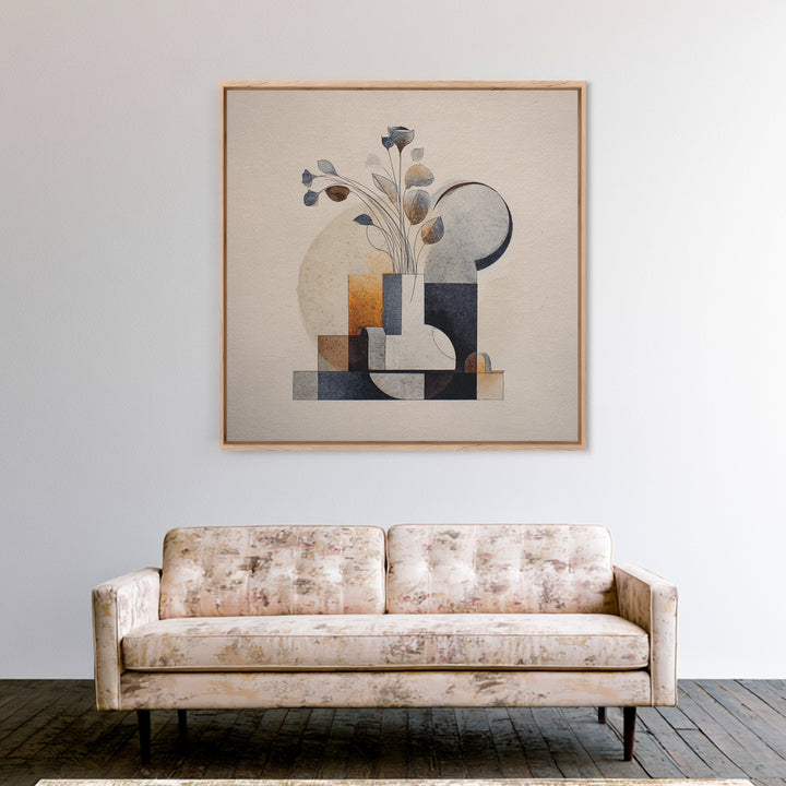Line Art Shell and Coastal Forms Canvas Print, Line Art, Canvas Print, Living Room Decor, Abstract Art, Line, Modern Decor, LIN-1x1-15