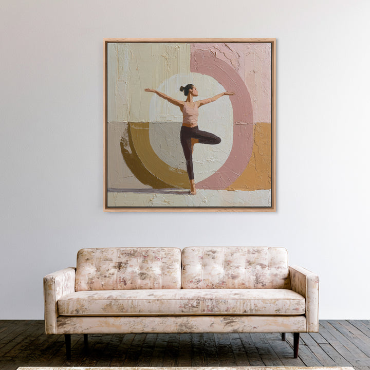 Single Line Yoga Pose Canvas Print, Line Art, Art Print, Living Room Decor, Fine Art, Line, Digital Wall Art, LIN-1x1-17