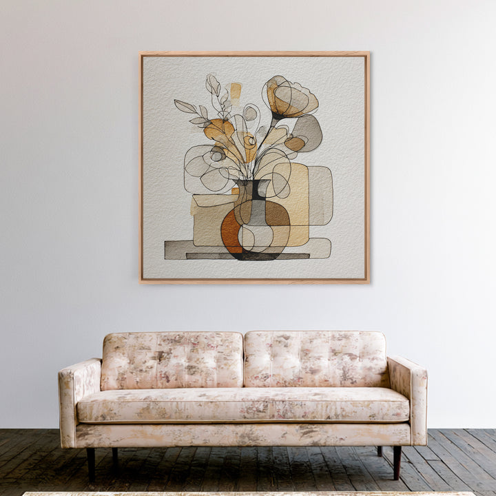 Minimal Nude Figure Canvas Print, Line Art, Minimalist Decor, Living Room Decor, Fine Art, Line, Boho Wall Art, Wall Art Print, LIN-1x1-9