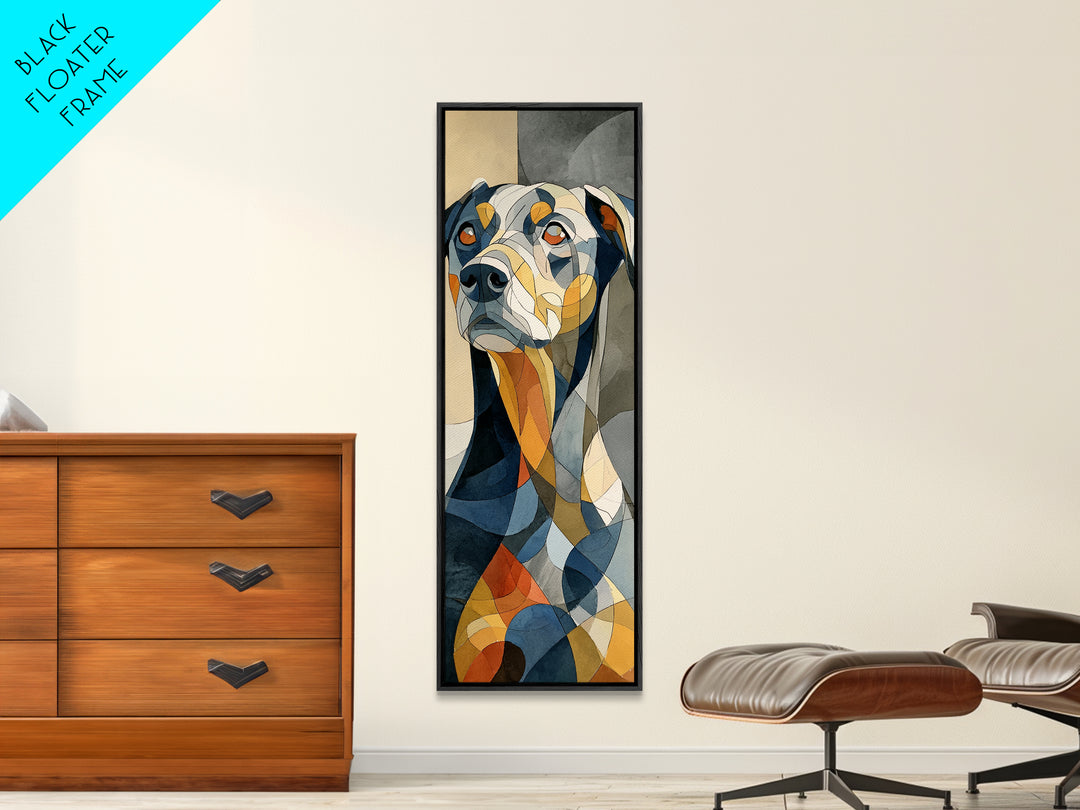 Continuous Line Dog Portrait Canvas Print, Line Art, Luxury Decor, Living Room Decor, Fine Art, Line, Printable, LIN-1x3-1