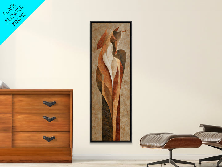 Abstract Horse Formed from Graceful Contour Canvas Print, Line Art, Printable Art, Living Room Decor, Abstract Art, Line, LIN-1x3-16