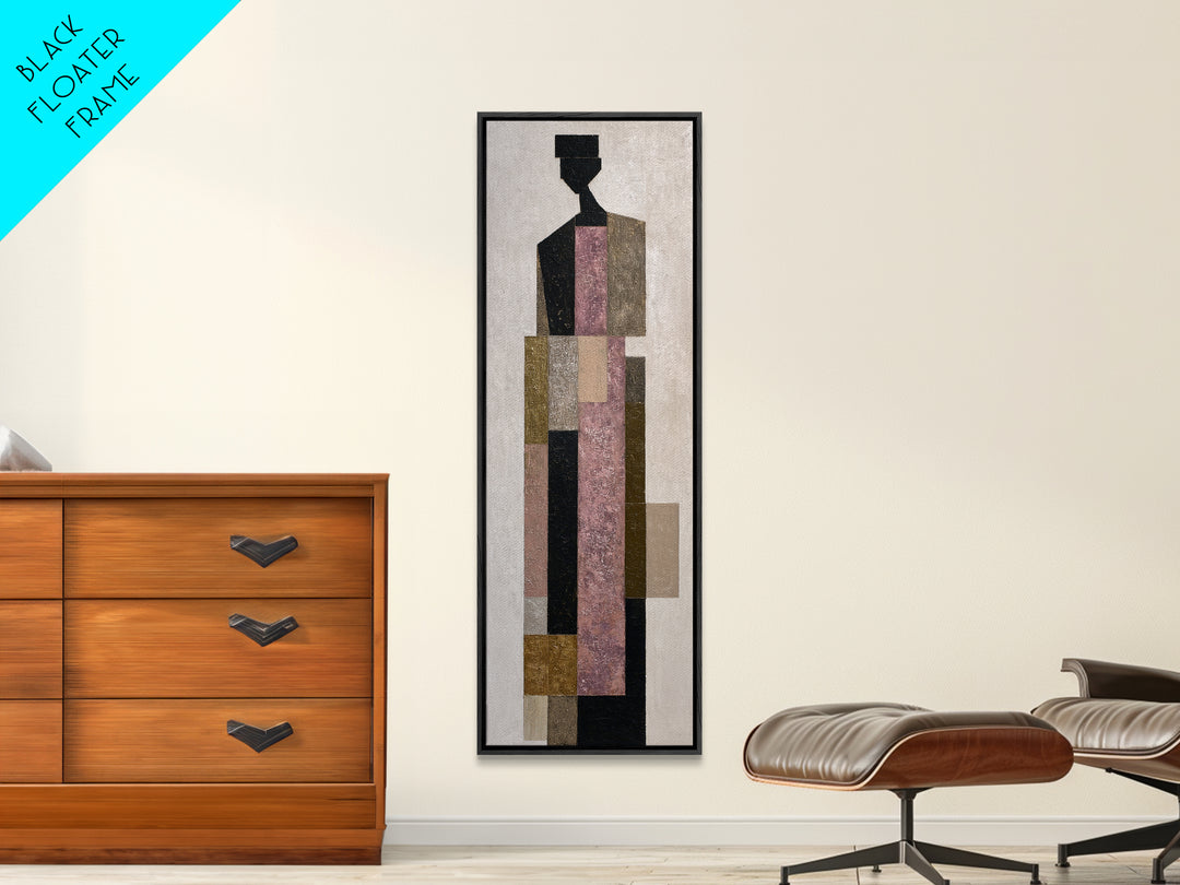 Minimal Eyes and Nose Composition Canvas Print, Line Art, Fine Art Print, Living Room Decor, Abstract Art, Line, Wall Decor, LIN-1x3-2