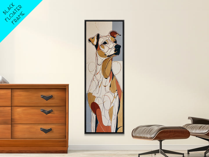 Continuous Line Dog Portrait Canvas Print, Line Art, Canvas Print, Living Room Decor, Oil Painting, Line, Modern Decor, LIN-1x3-25