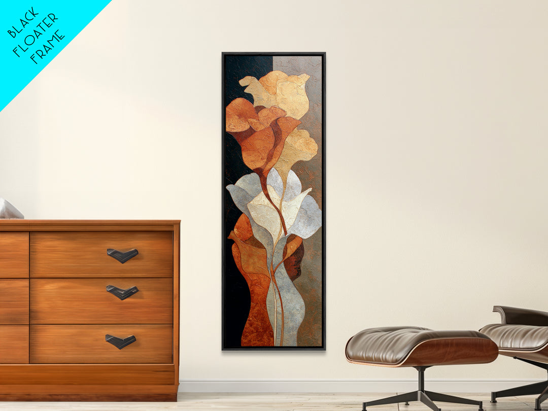 Face and Flower Blended into One Contour Canvas Print, Line Art, Canvas Print, Living Room Decor, Oil Painting, Line, LIN-1x3-44