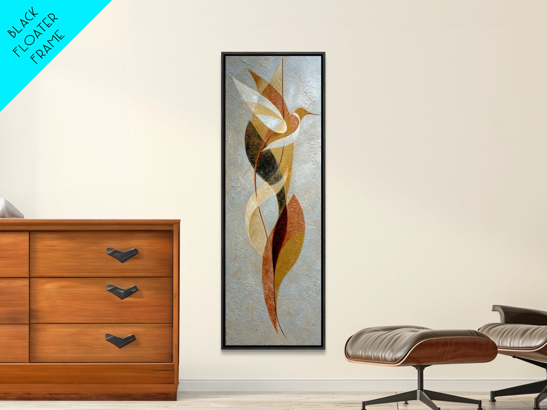 Single Line Bird Framed Canvas Print, Line Art, Aesthetic Prints, Living Room Decor, Abstract Art, Line, Wall Art, Home Decor, LIN-1x3-47