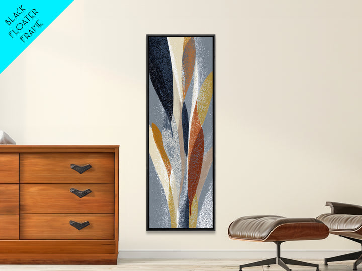 Abstract Lips and Hand Fashion Sketch Framed Canvas Print, Line Art, Statement Artwork, Living Room Decor, Abstract Art, Line, LIN-1x3-54