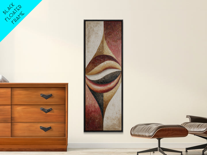 Abstract Lips and Hand Fashion Sketch Canvas Print, Line Art, Minimalist Art, Living Room Decor, Abstract Art, Line, LIN-1x3-6