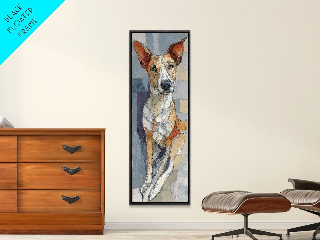 Continuous Line Dog Portrait Canvas Print, Line Art, Minimalist Wall Art, Living Room Decor, Fine Art, Line, Fine Art Print, LIN-1x3-73