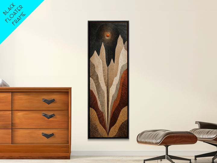 Black Line Mountains Canvas Print, Line Art, Home Decor, Living Room Decor, Fine Art, Line, Modern Wall Art, Boho Wall Decor, LIN-1x3-94