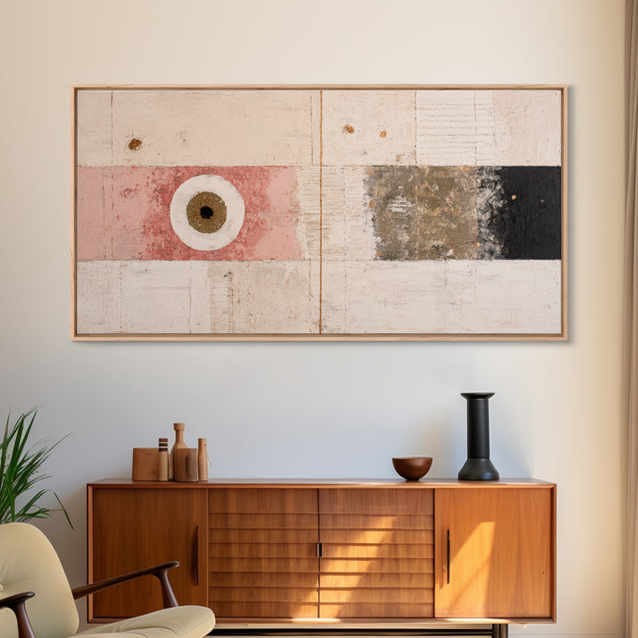 Minimal Eyes and Nose Composition Canvas Print, Line Art, Printable Art, Living Room Decor, Abstract Art, Line, LIN-2x1-58