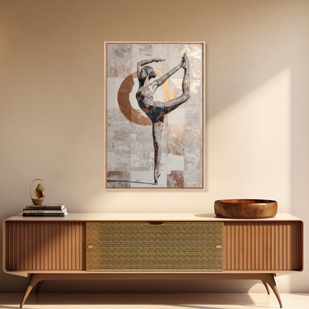 Single Line Yoga Pose Framed Canvas Print, Line Art, Boho Decor, Living Room Decor, Line, Minimalist Art, Modern Decor, LIN-2x3-25