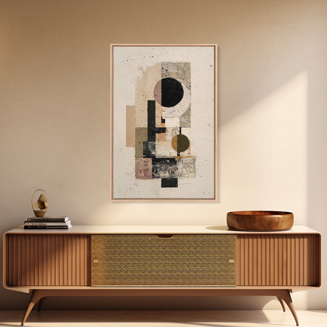 Minimal Eyes and Nose Composition Framed Canvas Print, Line Art, Digital Wall Art, Living Room Decor, Fine Art, Line, LIN-2x3-46