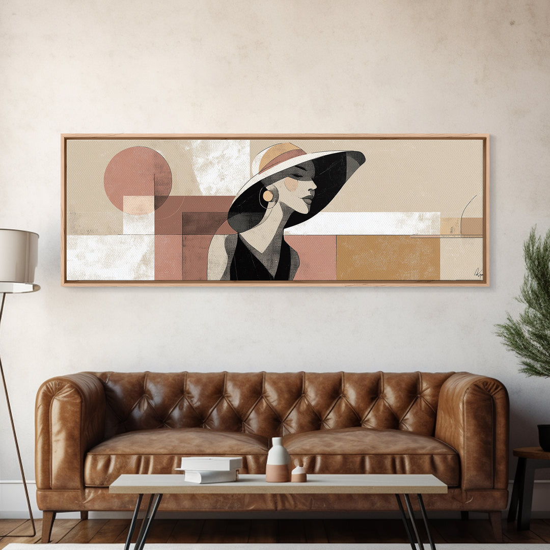 Line Drawing of a Woman Canvas Print, Line Art, Fine Art Print, Living Room Decor, Fine Art, Line, Wall Decor, Custom Portrait, LIN-3x1-11