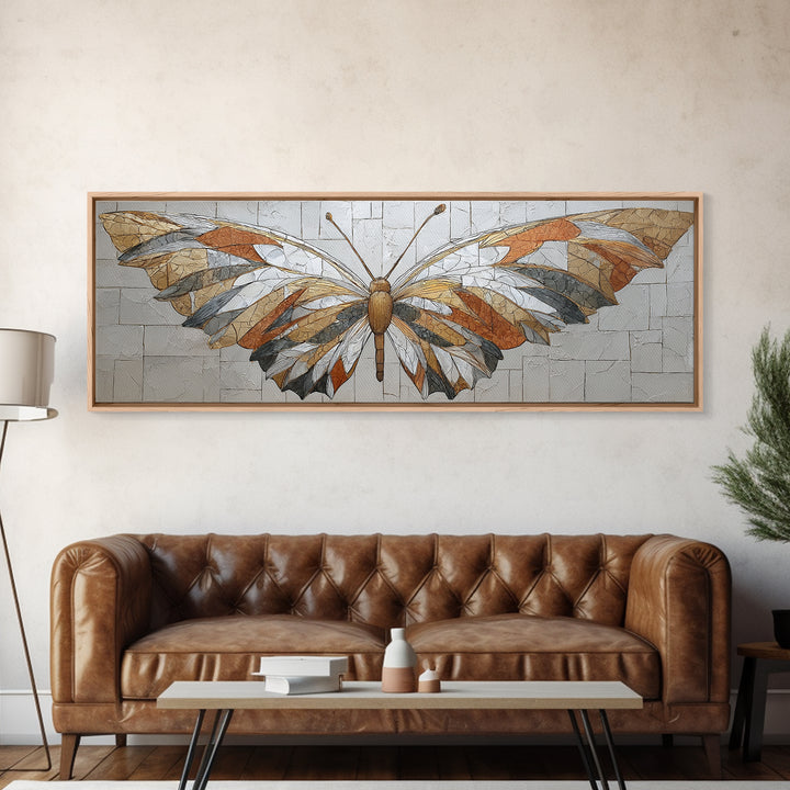 Line Art Butterfly Canvas Print, Line Art, Minimalist Decor, Living Room Decor, Fine Art, Line, Boho Wall Art, Wall Art Print, LIN-3x1-62