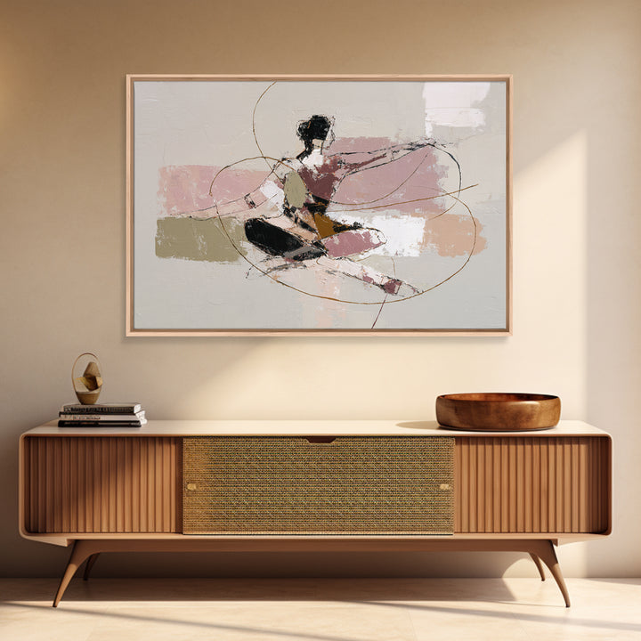 Single Line Yoga Pose Canvas Print, Line Art, Fine Art Print, Living Room Decor, Abstract Art, Line, Custom Portrait, LIN-3x2-21