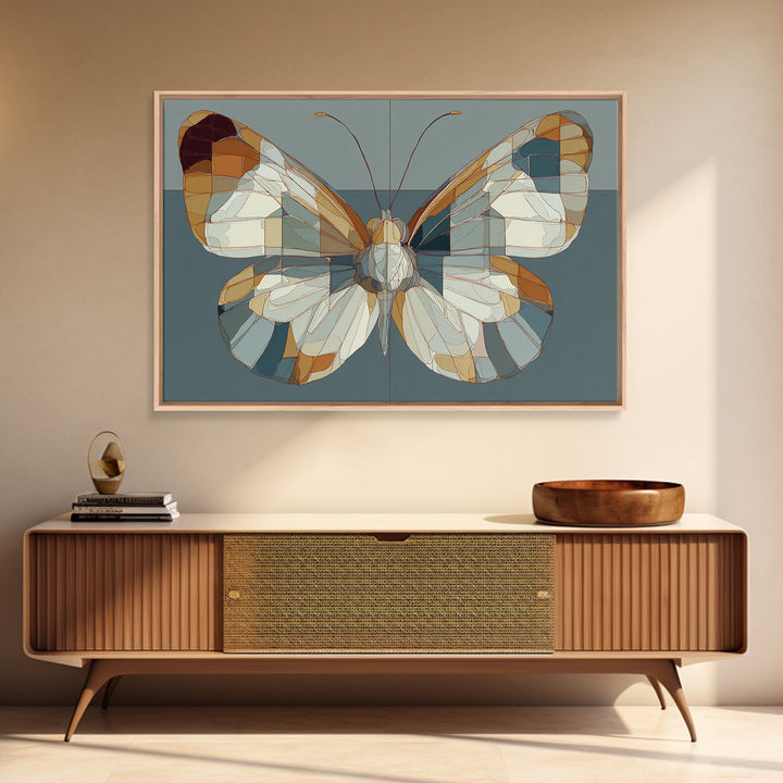 Line Art Butterfly Canvas Print, Line Art, Jesus Wall Art, Living Room Decor, Abstract Art, Line, Statement Artwork, LIN-3x2-26