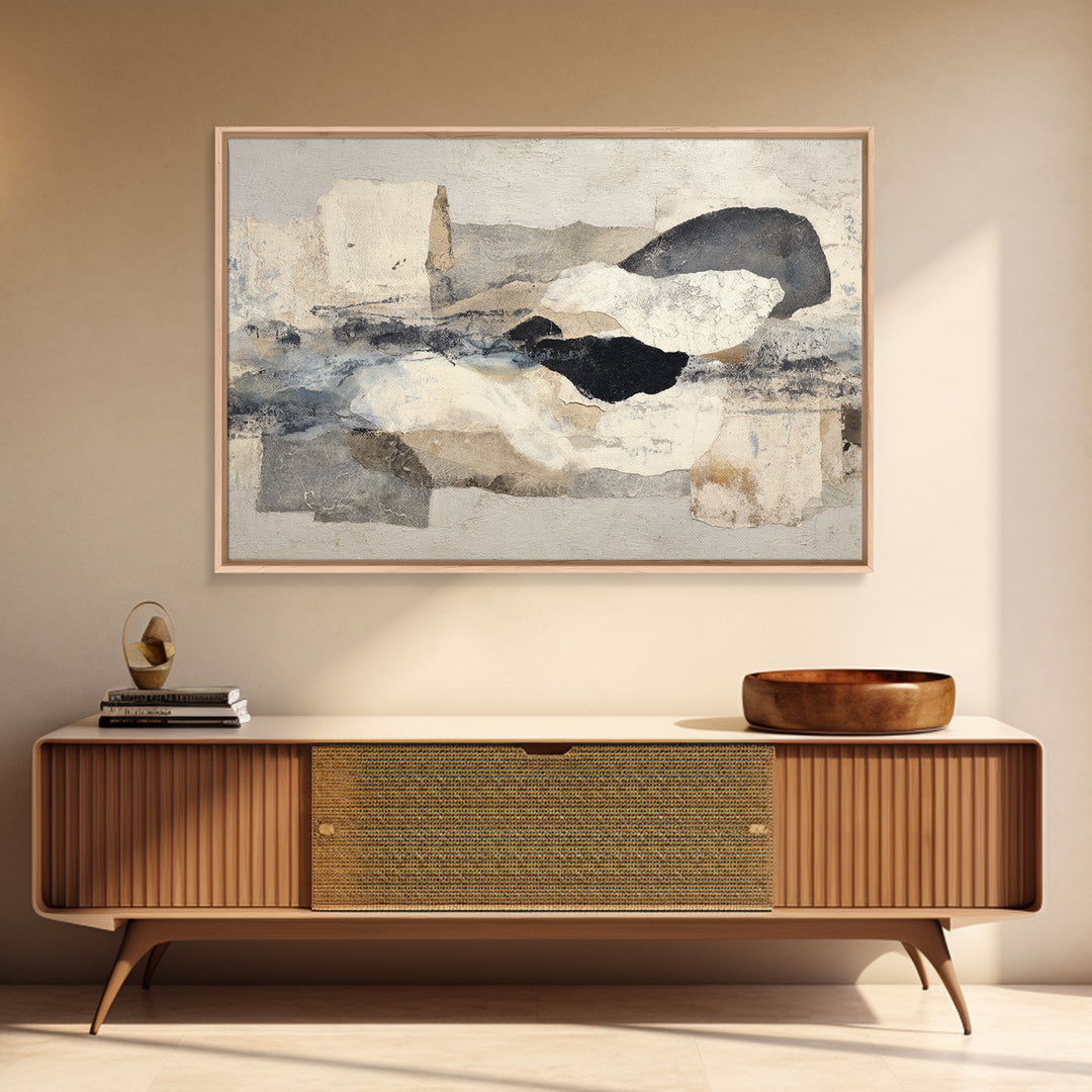 Abstract Lips and Hand Fashion Sketch Canvas Print, Line Art, Neutral Decor, Living Room Decor, Fine Art, Line, Wall Decor, LIN-3x2-94