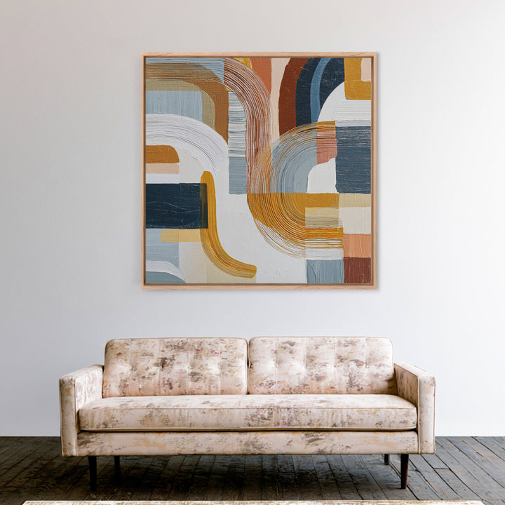 Large Statement Abstract Framed Canvas Print, Living Room Art, Modern Decor, Living Room Decor, Abstract Art, Living, LIR-1x1-1