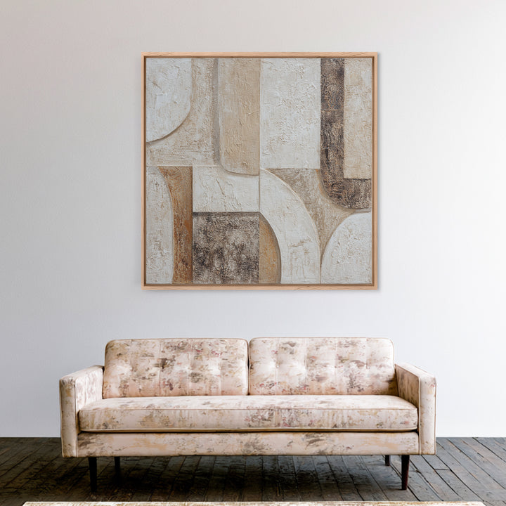 Textured Plaster Abstract Canvas Print, Living Room Art, Fine Art Print, Living Room Decor, Abstract Art, Living, Wall Decor, LIR-1x1-5