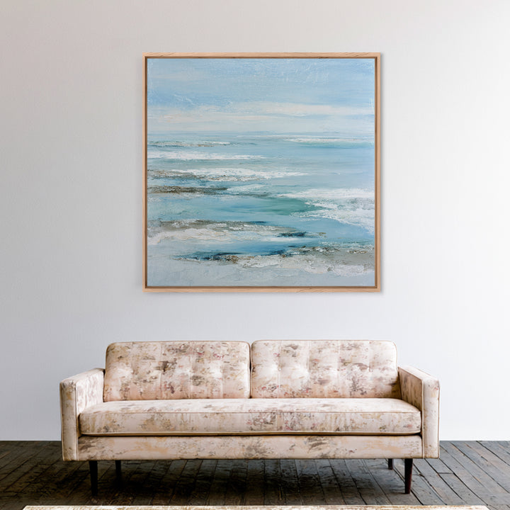 Coastal Aerial Shoreline Canvas Print, Living Room Art, Gallery Decor, Living Room Decor, Fine Art, Living, Wall Art, LIR-1x1-59