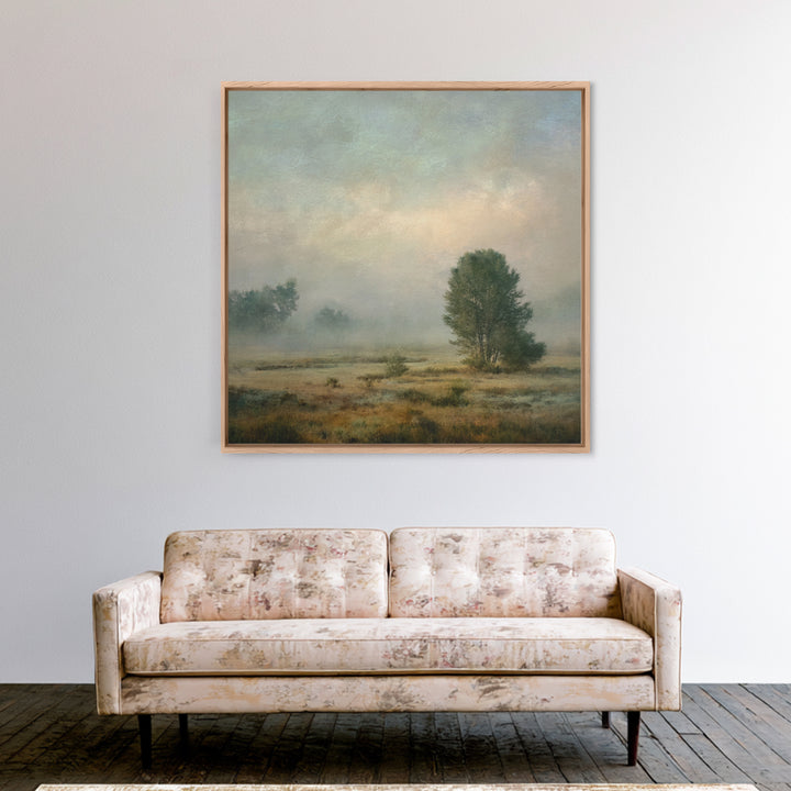 Quiet Meadow Landscape Framed Canvas Print, Living Room Art, Living Room Wall Art, Living Room Decor, Fine Art, Living, LIR-1x1-71