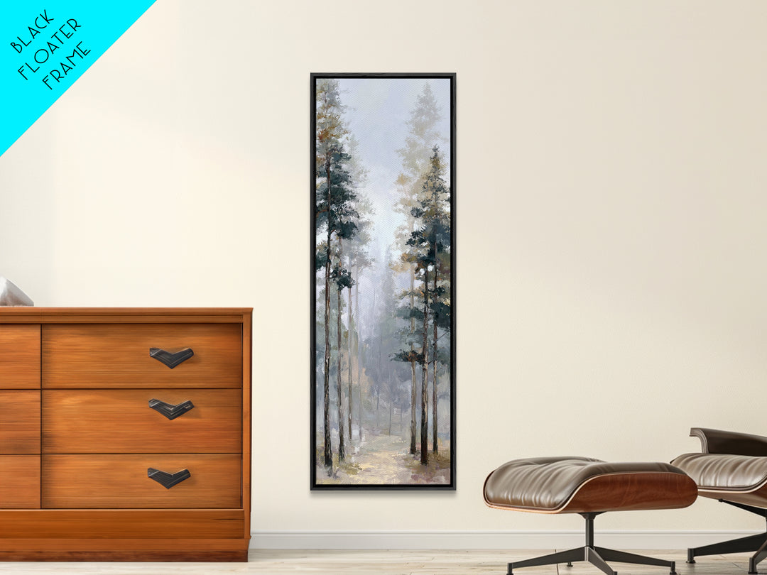 Minimal Scandinavian Forest Canvas Print, Living Room Art, Mid Century Modern, Living Room Decor, Living, Abstract Wall Art, LIR-1x3-25