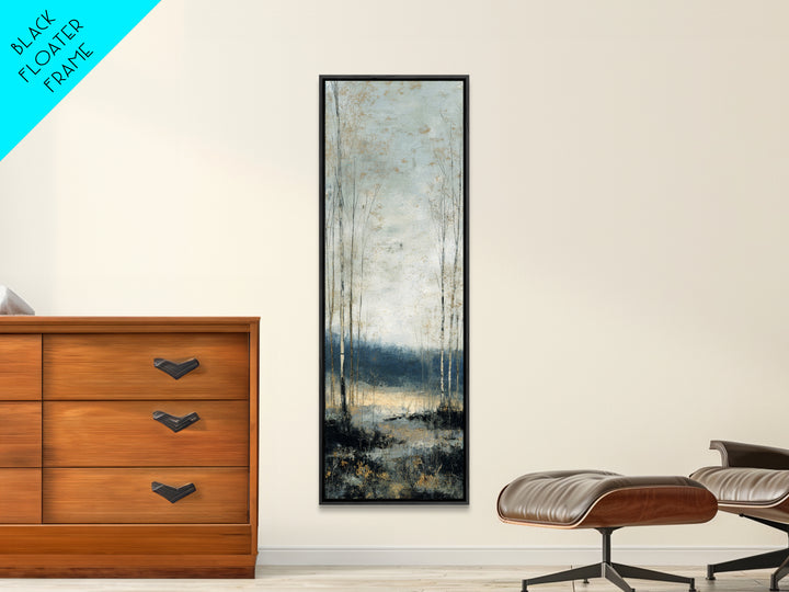 Minimal Scandinavian Forest Canvas Print, Living Room Art, Modern Decor, Living Room Decor, Fine Art, Living, Wall Decor, LIR-1x3-49