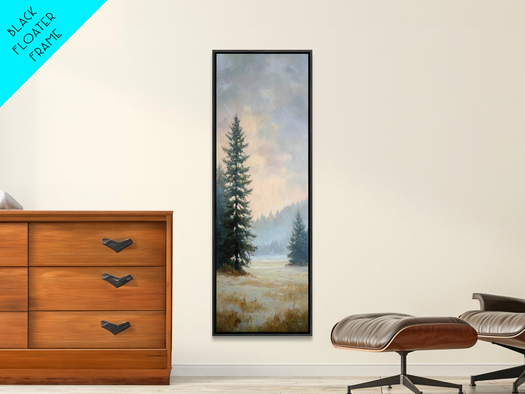 Quiet Meadow Landscape Canvas Print, Living Room Art, Living Room Decor, Oil Painting, Living, Statement Artwork, Boho Decor, LIR-1x3-59
