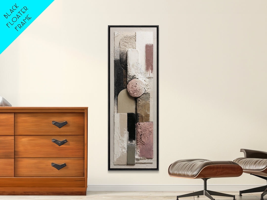 Textured Plaster Abstract Canvas Print, Living Room Art, Digital Prints, Living Room Decor, Abstract Art, Living, LIR-1x3-65