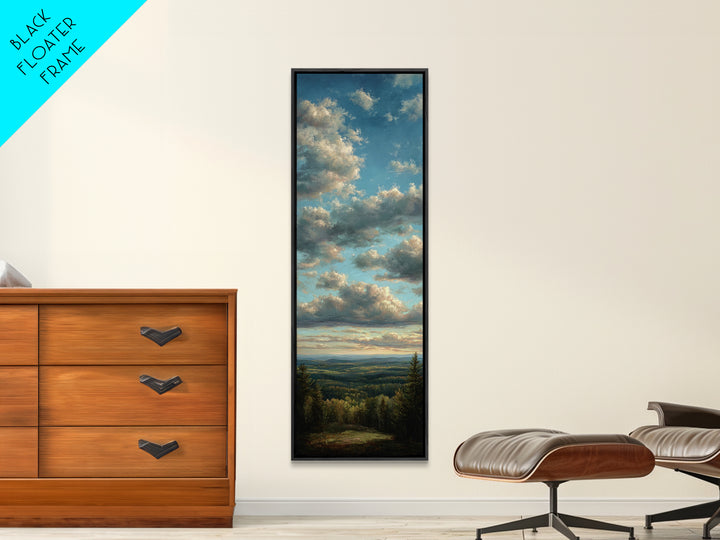 Modern Landscape with Expansive Calm Sky Canvas Print, Living Room Art, Statement Artwork, Living Room Decor, Living, LIR-1x3-87