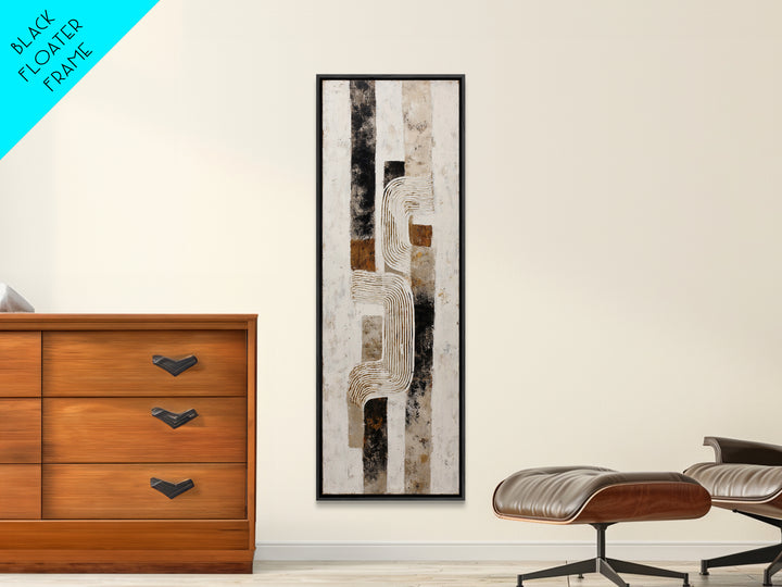 Monochrome Stone Texture Abstraction Canvas Print, Living Room Art, Luxury Decor, Living Room Decor, Abstract Art, Living, LIR-1x3-9