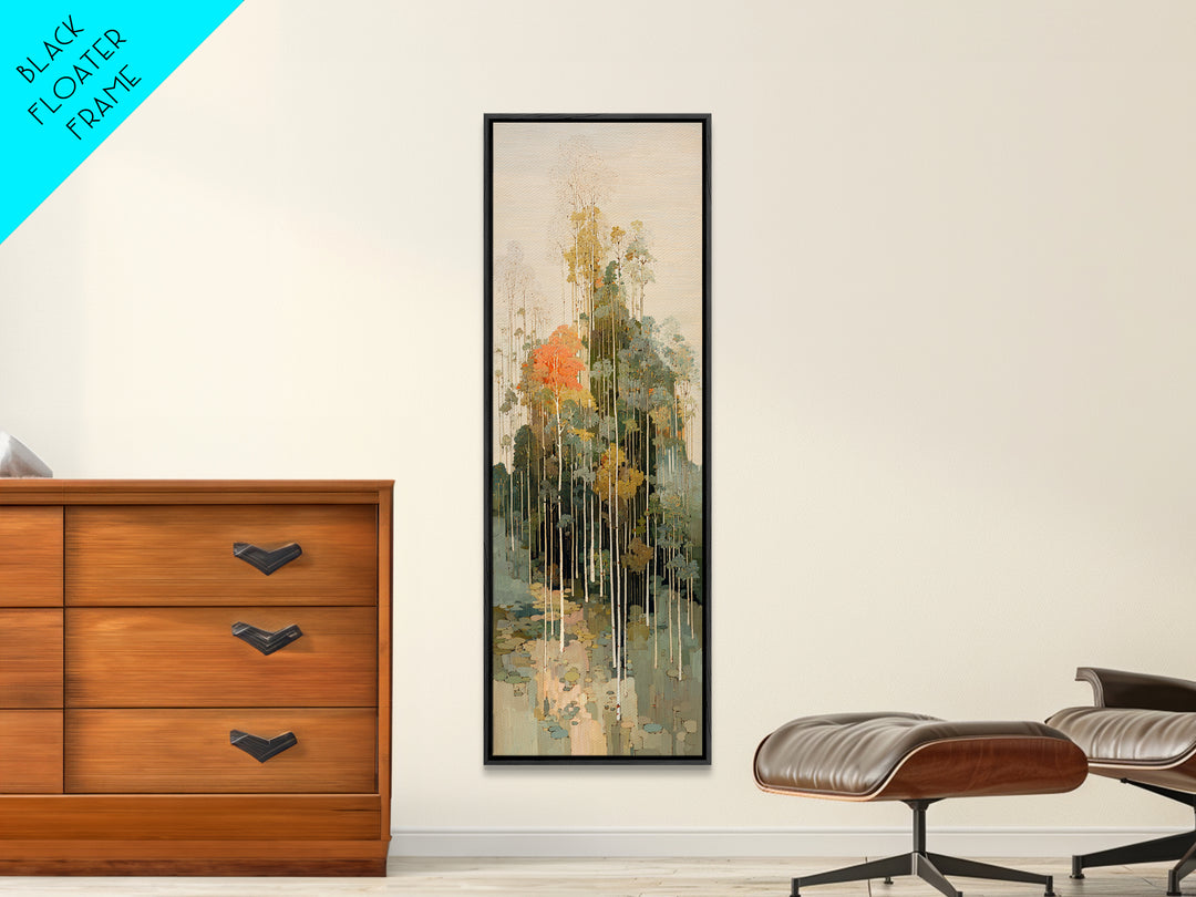 Minimal Scandinavian Forest Canvas Print, Living Room Art, Boho Decor, Living Room Decor, Fine Art, Living, Digital Prints, LIR-1x3-97
