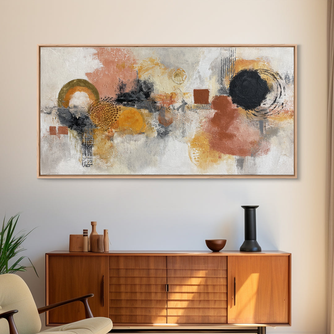 Large Statement Abstract Canvas Print, Living Room Art, New Home Gift, Living Room Decor, Abstract Art, Living, Gallery Decor, LIR-2x1-69