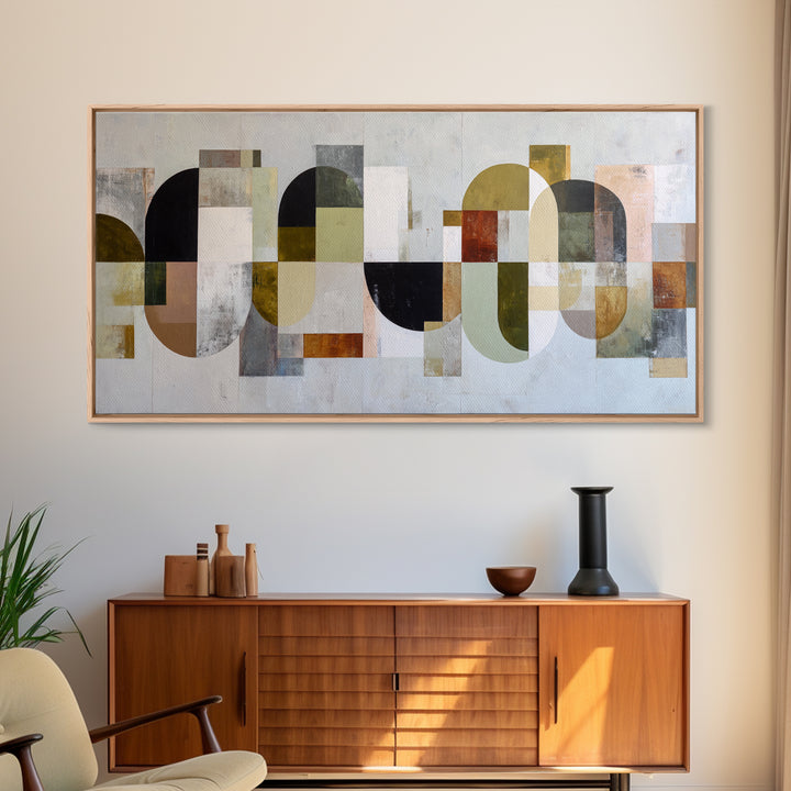 Abstract Organic Shapes Framed Canvas Print, Living Room Art, Wall Decor, Living Room Decor, Fine Art, Living, Abstract Art, LIR-2x1-83
