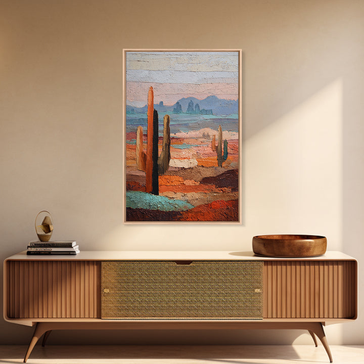 Earthy Desert Landscape Framed Canvas Print, Living Room Art, Luxury Decor, Living Room Decor, Fine Art, Living, Home, LIR-2x3-44
