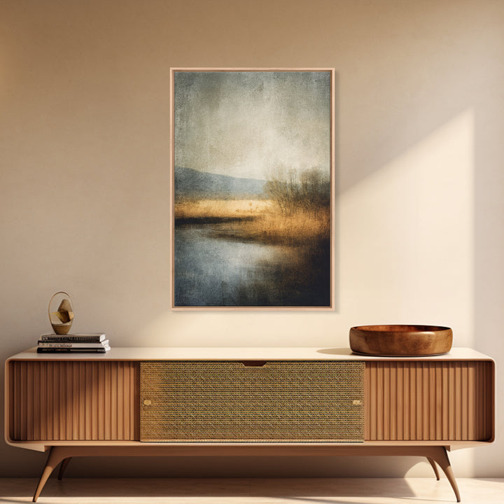 Minimal Scandinavian Forest Canvas Print, Living Room Art, Digital Wall Art, Living Room Decor, Oil Painting, Living, LIR-2x3-45