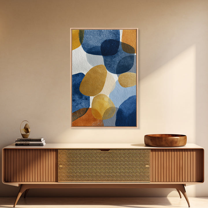 Gold Accented Abstract Brushwork Canvas Print, Living Room Art, Printable, Living Room Decor, Fine Art, Living, Printable Art, LIR-2x3-70