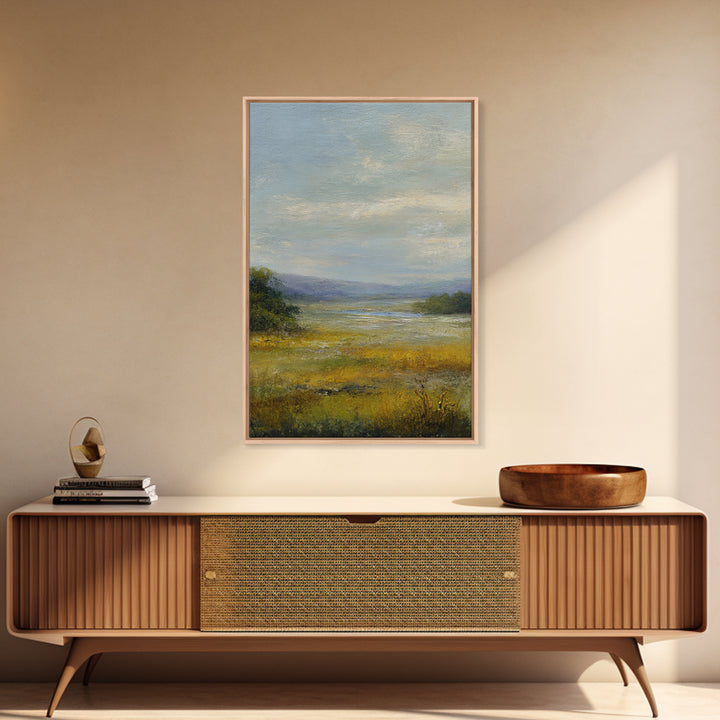Quiet Meadow Landscape Canvas Print, Living Room Art, Large Wall Art, Living Room Decor, Fine Art, Living, Dopamine Decor, LIR-2x3-79
