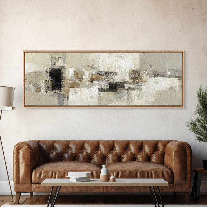 Oversized Line Figure Framed Canvas Print, Living Room Art, Living Room Wall Art, Living Room Decor, Fine Art, Living, LIR-3x1-57